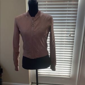 Women’s Rose Colored Bomber Jacket